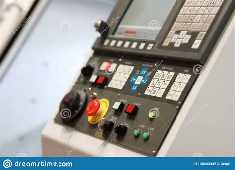 CNC Control Panel of Metalworking Lathe Machine Stock Photo - Image of automated, button: 138443442