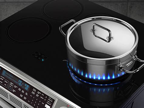 Futuristic Induction Stove Uses Led Flames To Indicate Heat Designs And Ideas On Dornob