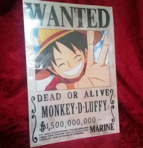 ONE PIECE WANTED BOUNTY POSTER LUFFY VERSION 1 Anime Manga A3 EUR 11 57