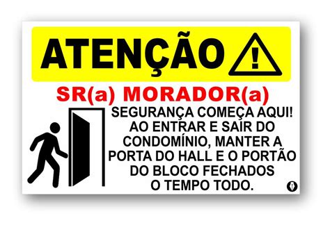 Placa De Sinaliza O Aten O Mantenha A Porta Fechada Pvc