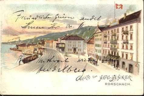 Postkarte Carte Postale 11027406 Rorschach Bodensee Hotel Anker Kutsche