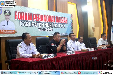 Infopublik Pj Bupati Murung Raya Buka Forum Perangkat Daerah