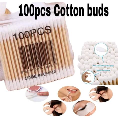 Pcs Double Headed Cotton Buds Women Cotton Cotton Medical Stick