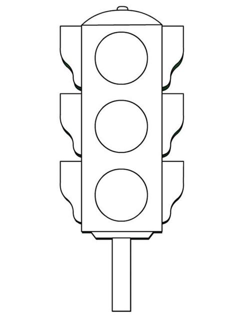 Traffic Light Worksheets Funnycrafts Within Traffic Light Coloring Page Color Worksheets