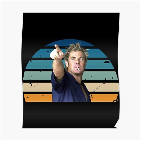 "Shane Warne " Poster for Sale by IIdagoDesigns | Redbubble