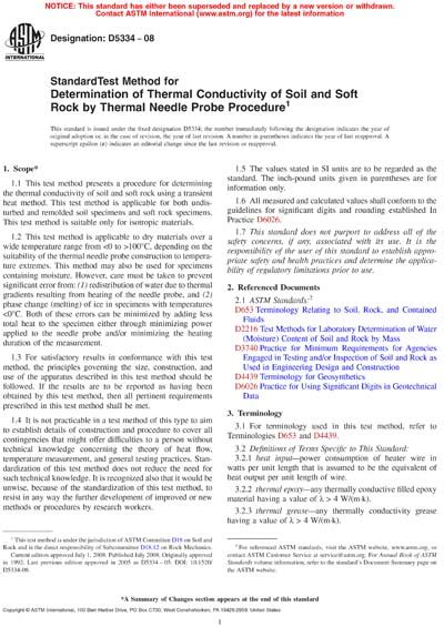 ASTM D5334 08 Standard Test Method For Determination Of Thermal