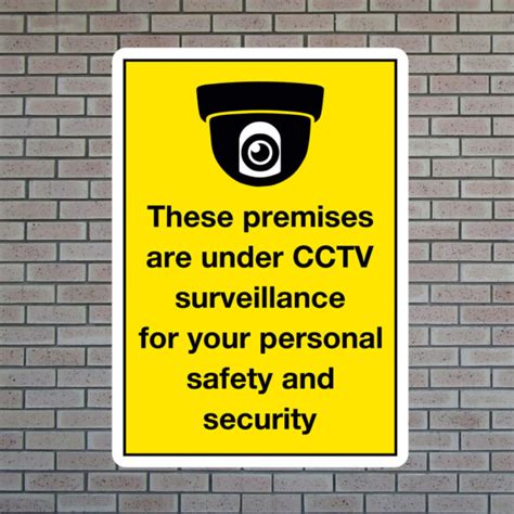 These Premises Are Under Cctv Surveillance Sign Signs Schools