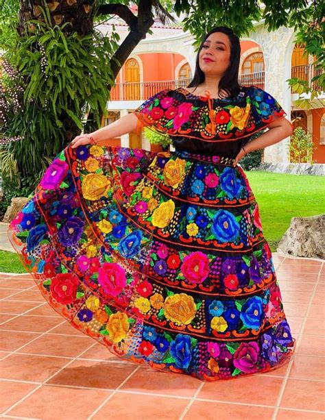 Chiapas Typical Costume Traditional Dress For Chiapas Women Mexican