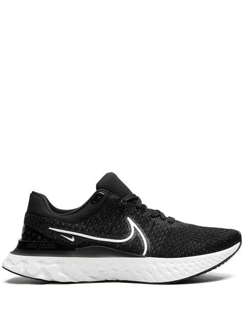 Nike React Infinity Run Flyknit Black White Sneakers Farfetch