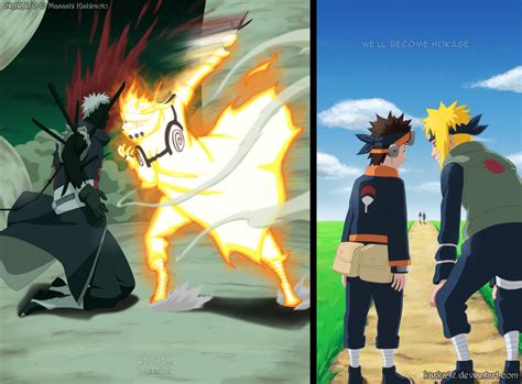 NARUTO 637: Minato vs Obito by karka92 on DeviantArt