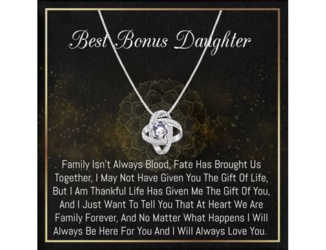 Bonus Daughter Necklace Step Daughter T Bonus Daughter Necklace