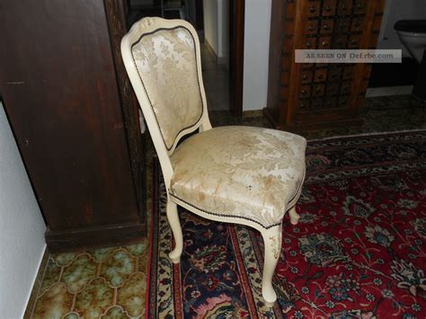 Tr Ggelmann Stuhl Schleiflack Barock Chippendale Stilm Bel Shabby Antik