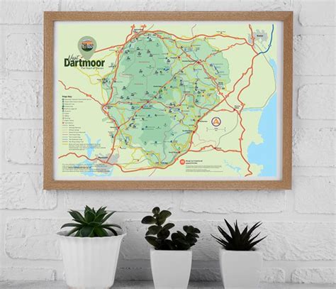 A3 pdf Map /Poster of Dartmoor - VisitDartmoor