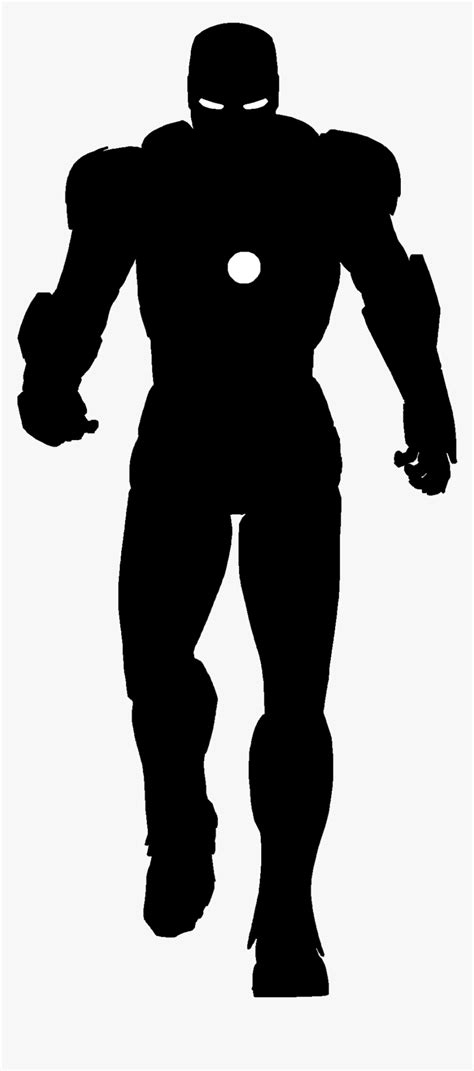 Iron Man Silhouette - Iron Man Silhouette Png, Transparent Png - kindpng