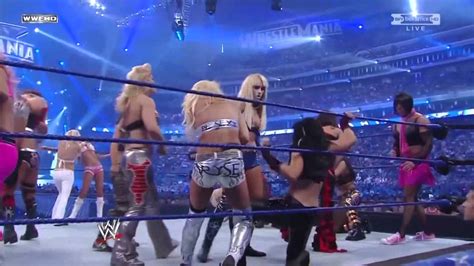 Divas Battle Royal Wrestlemania Youtube