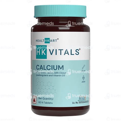 Hk Vitals Calcium Tablet 60 Uses Side Effects Dosage Price Truemeds