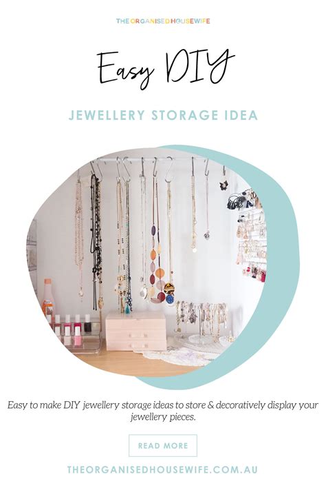 Easy Diy Jewellery Storage Idea The Organised Housewife