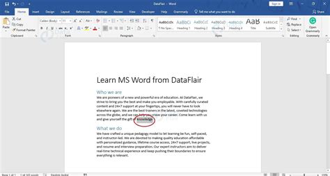 How To Use Thesaurus In A Word Document Dataflair