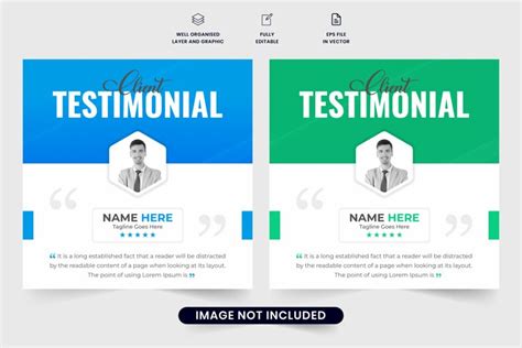 Client Testimonial And Review Vector