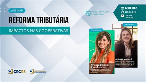 [webinar] Reforma Tributária Impactos Nas Cooperativas Youtube