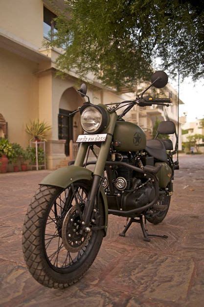 Military Green Royal Enfield Bullet 500cc By Rajputana Custom