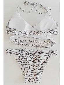 Halter Leopard Print Bikini Set In LEOPARD ZAFUL