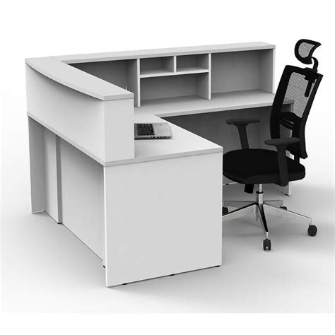 Latitude Run® Almat L Shape Laminate Reception Desk