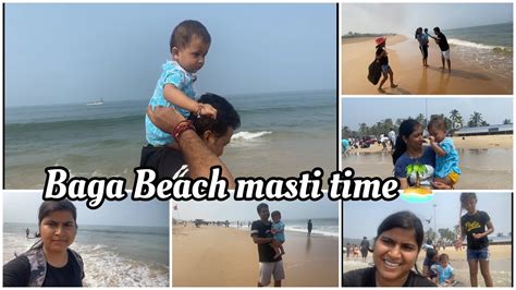 Goa Vlog 🏝️🌊baga Beach Masti Time🏖️🌴 Finally Beach Mein Sabne Ki Bahut