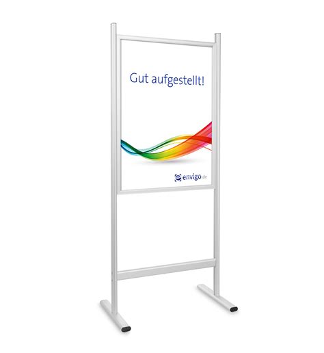 Kundenstopper Plakatständer Chroma Aluminium DIN A1 envigo de