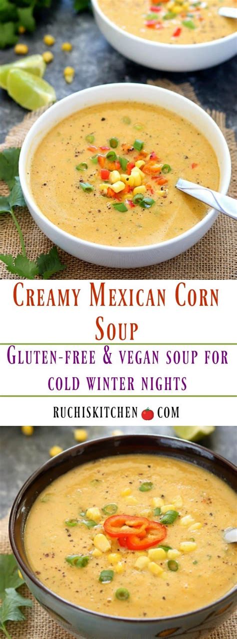 Veggie Mexican Corn Soup Step By Step Creamy Mexican Street Corn Soup