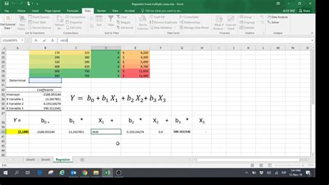 Regresión Lineal Múltiple En Excel Para Determinar El Precio De Una Casa Youtube