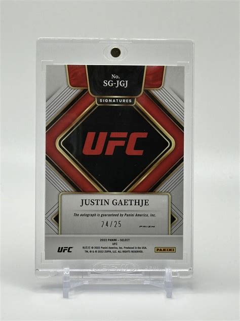 Panini Ufc Select Justin Gaethje Tie Dye Signatures Auto Ebay