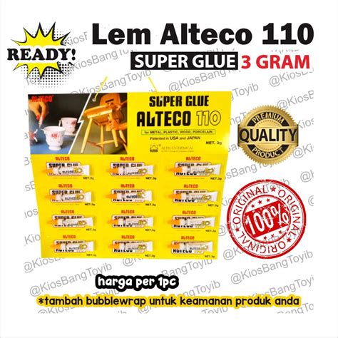 Jual Lem Super Glue ALTECO 110 3gram Shopee Indonesia