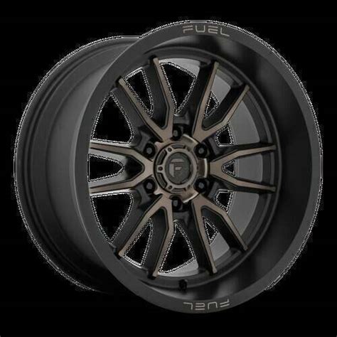 Fuel Wheels D762 Clash 20X10 In Matte Black Double Dark Tint 6X5 5