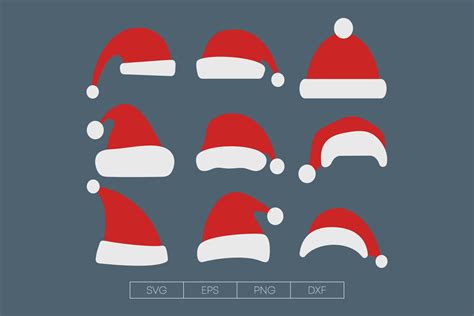 Christmas Hat Svg Santa Hat Svg Christmas Santa Hats PNG - Etsy