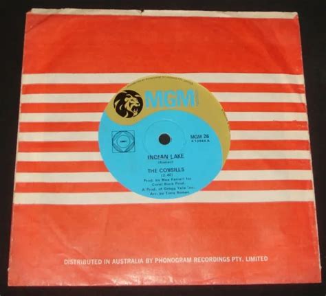 Cowsills Indian Lake 1968 Mgm 45 1960s Bubblegum Pop Eur 7 21