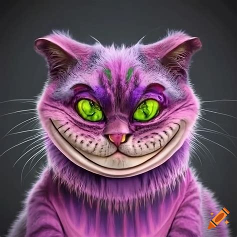 Digital Art Of A Cheshire Cat From Alice In Wonderland On Craiyon