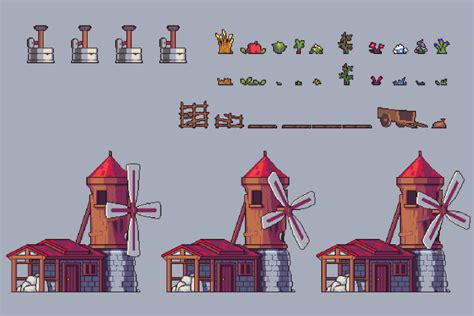 Farming Pixel Art Game Assets Pack CraftPix Net