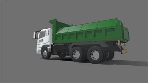 Japanese Dump Truck - Download Free 3D model by Pavel Gorbachev (@paul ...