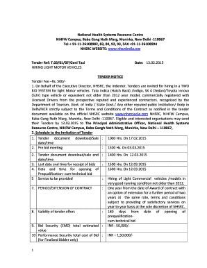 Fillable Online Nhsrcindia National Health Systems Resource Centre