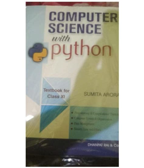 Computer Science With Python Specimen Copy Textbook For Class 11 2018 2019 Session Paperback