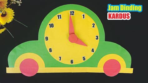 Clock Model For School Project Jam Dinding Mobil Dari Kardus Wall