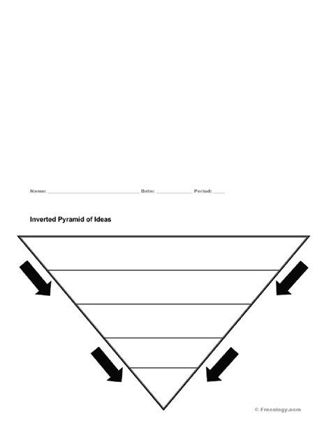 Inverted Pyramid Graphic Organizer