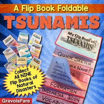 Tsunamis: A Foldable of Natural Disasters — Research, Interactive Notebook