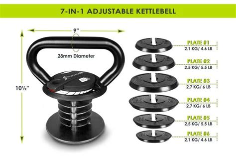 Adjustable Kettlebell, 10-lb to 40-lb - GYM READY EQUIPMENT