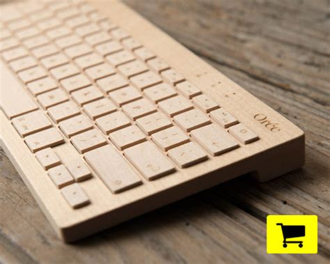 handfinished wooden keyboard features universal bluetooth connectivity