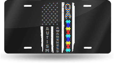 Wazz Chud Autism Awareness Us Flag Puzzle Ribbon Novelty