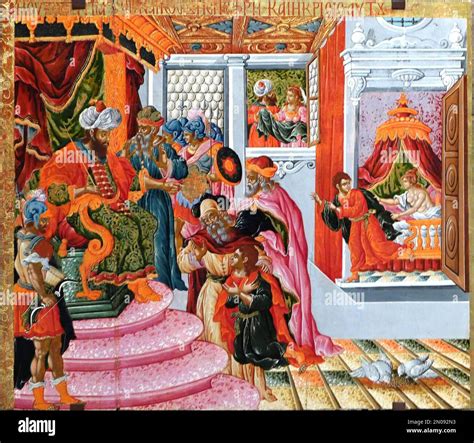 Icons in the Byzantine Museum, Thessaloniki, Greece Stock Photo - Alamy