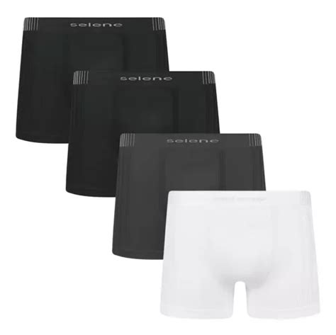 X Cueca Boxer Box Sem Costura Masculina Selene Ref