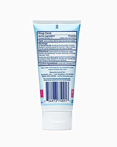 Hylands Diaper Rash Cream Ointment Soothing Relief Of Diaper Rash And